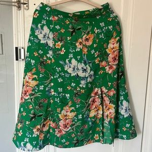 Loft Midi Skirt with slit, size 8